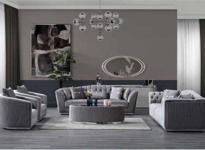 3-seater upholstered sofa, comfortable, luxurious in modern style sofa couch, 286 cm